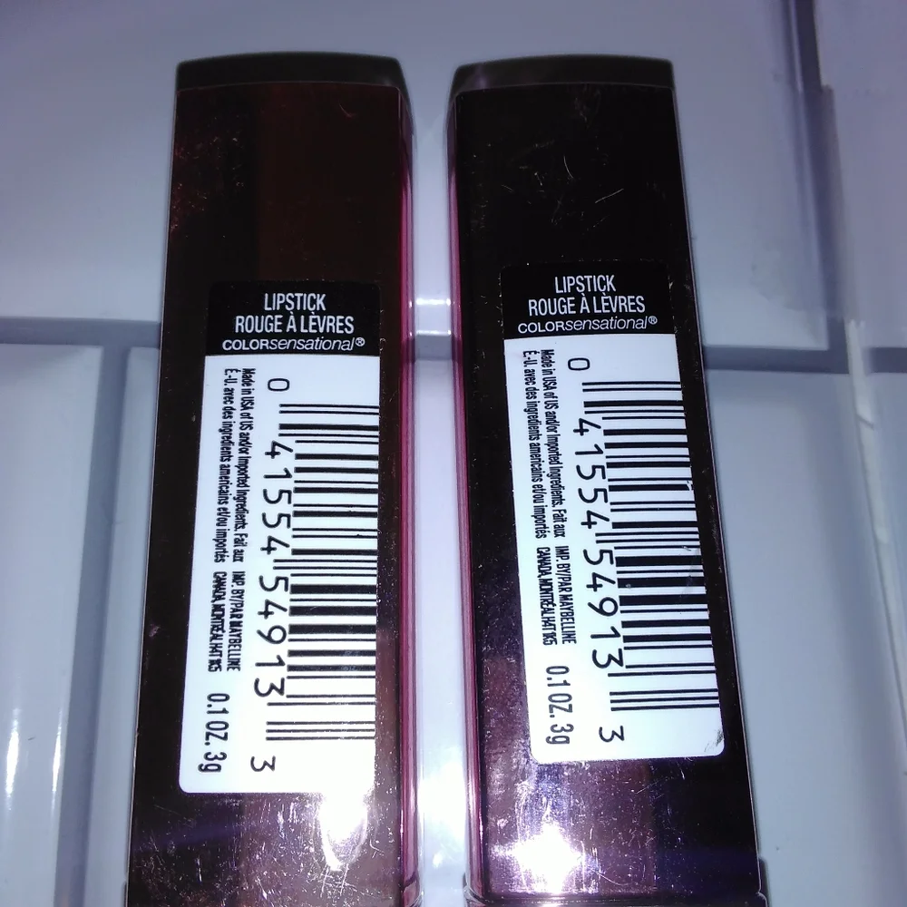 2 Pack Maybelline Colorsensational Shine Lipstick